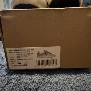 Golden Goose Glitter Sneakers with Leopard Laces